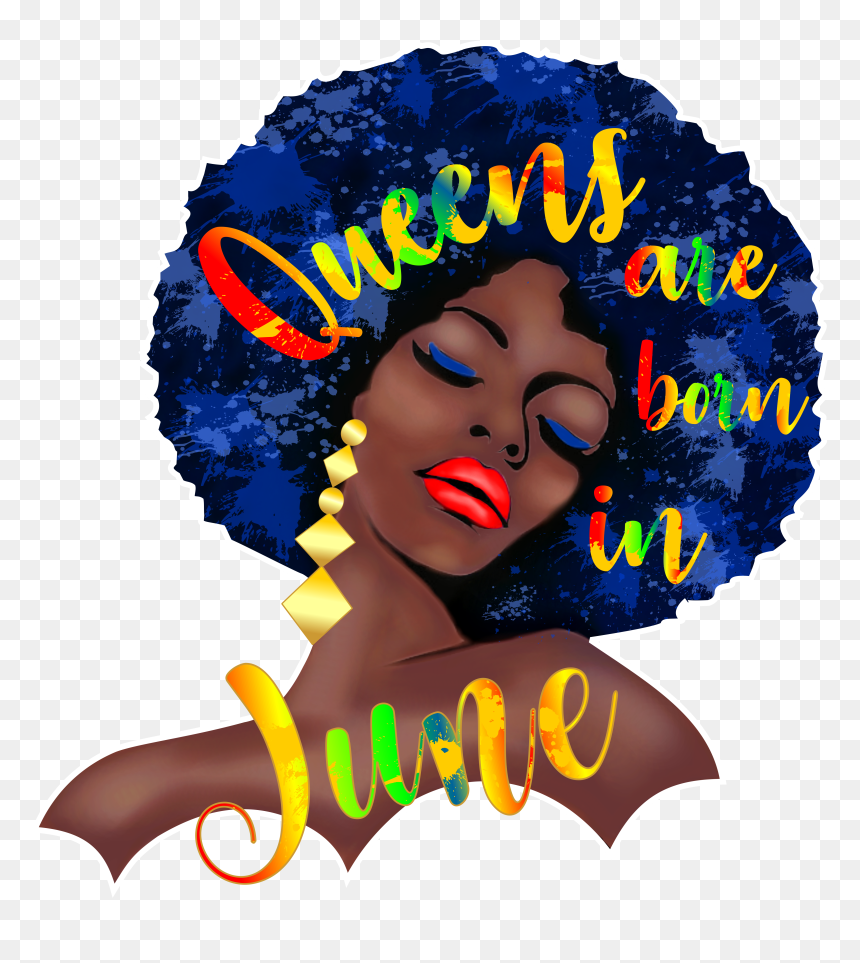 Black Queens Are Born In June Tshirt, June Queens Tshirt - Black Queens Are Born In June, HD Png Download - june png