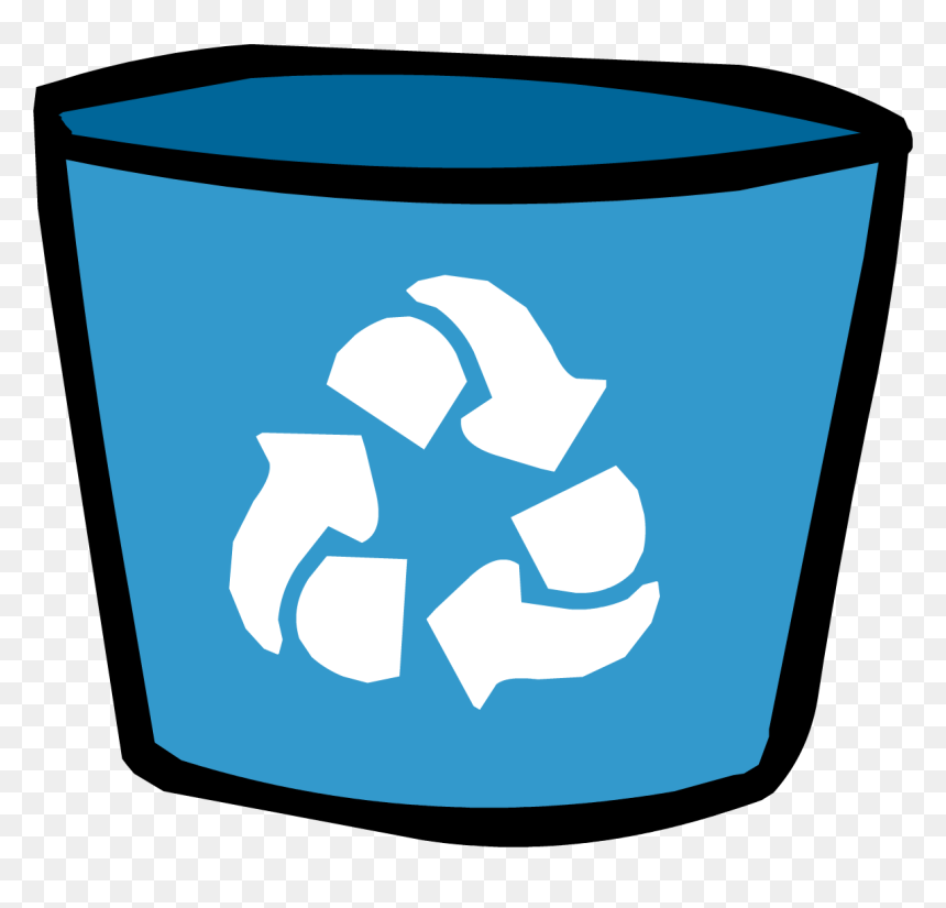Club Penguin Rewritten Wiki - Recycling Bin Clipart, HD Png Download - trash bin png