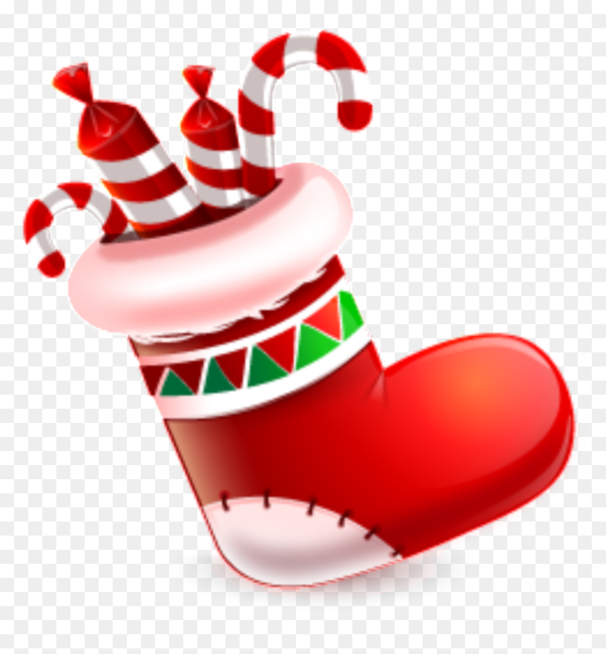 Festive Dog Year Christmas Stocking Png Design - Socks For Christmas Clip Art, Transparent Png - stocking png