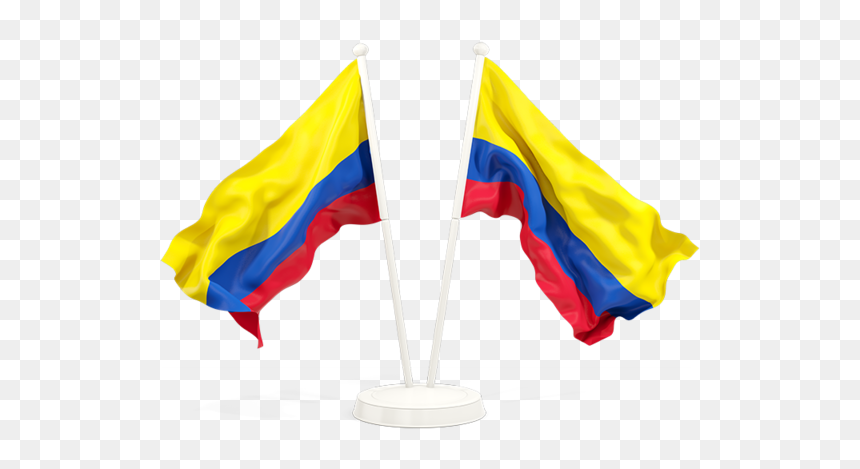 Two Waving Flags - Papua New Guinea And Australia Flags, HD Png Download - colombia flag png