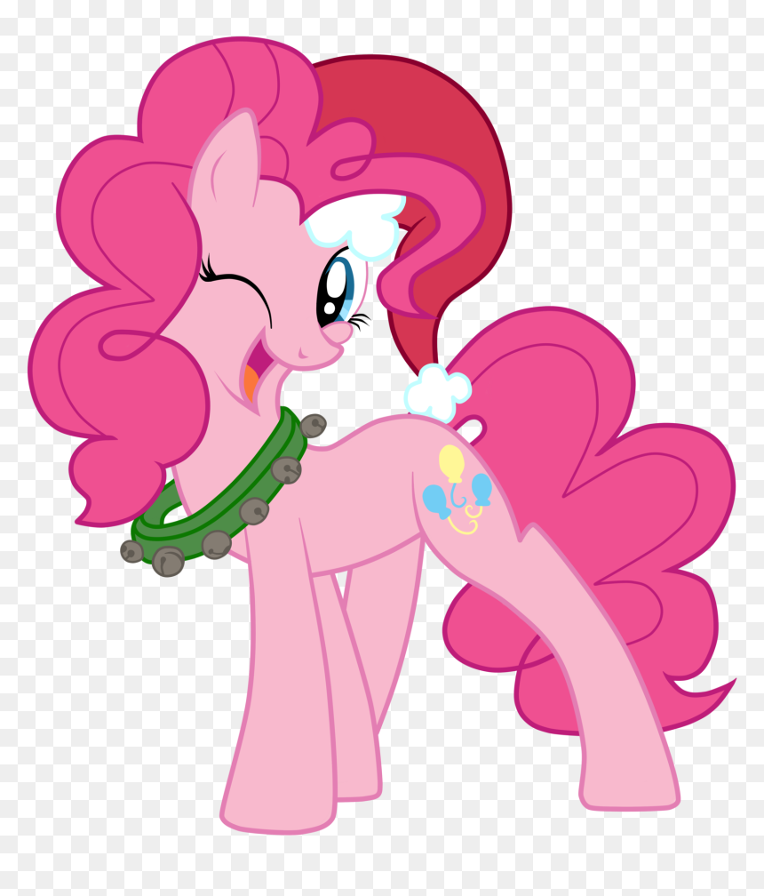 Festive Pinkie Pie By Junkiesnewb - My Little Pony Christmas Pinkie Pie, HD Png Download - pinkie pie png