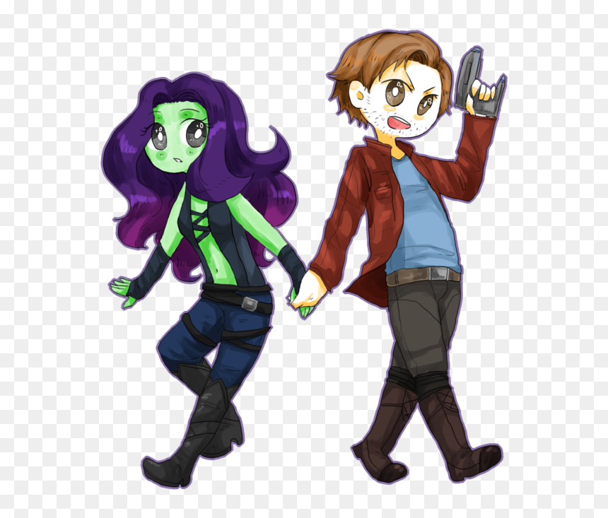 Guardians Of The Galaxy Clipart Nebula - Star Lord Guardians Of The Galaxy Cartoon, HD Png Download - gamora png