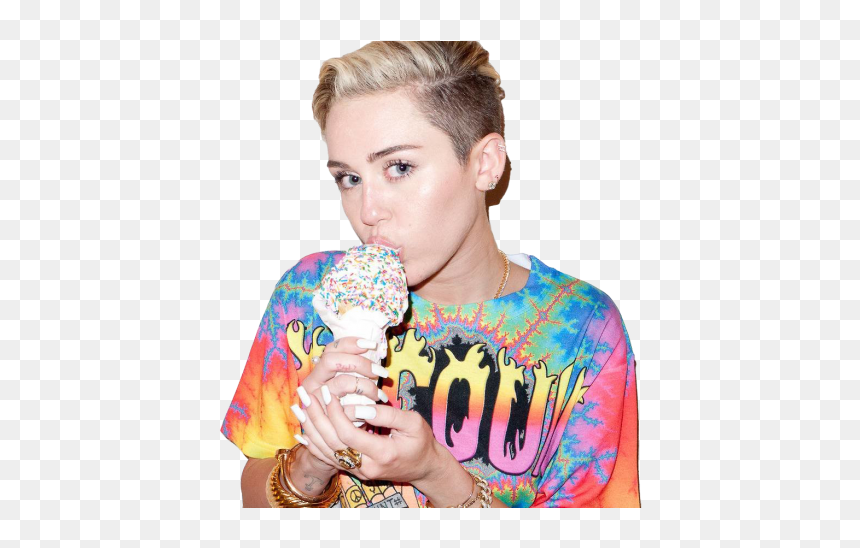 Miley Cyrus Ice Cream Cones Photo Shoot - Miley Cyrus 2013 Photoshoot, HD Png Download - miley cyrus png