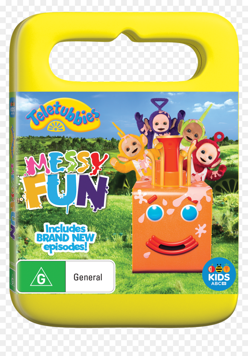 Transparent Dvd Player Clipart - Teletubbies Dvd Messy Fun, HD Png Download - teletubbies sun png