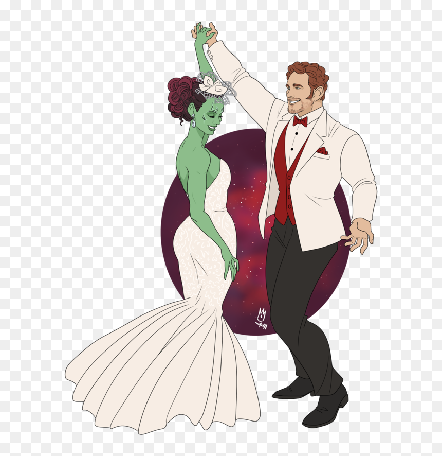 Drawing Marvel Gamora - Star Lord And Gamora Fan Art, HD Png Download - gamora png