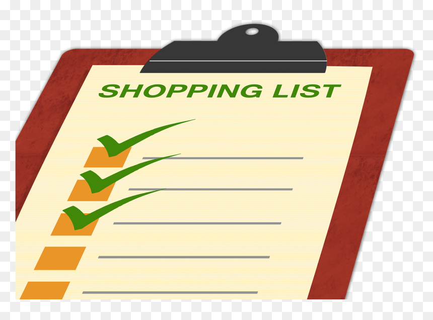 Clean Eating Grocery List Healthy Food List Healthy - Shopping Lists, HD Png Download - list png