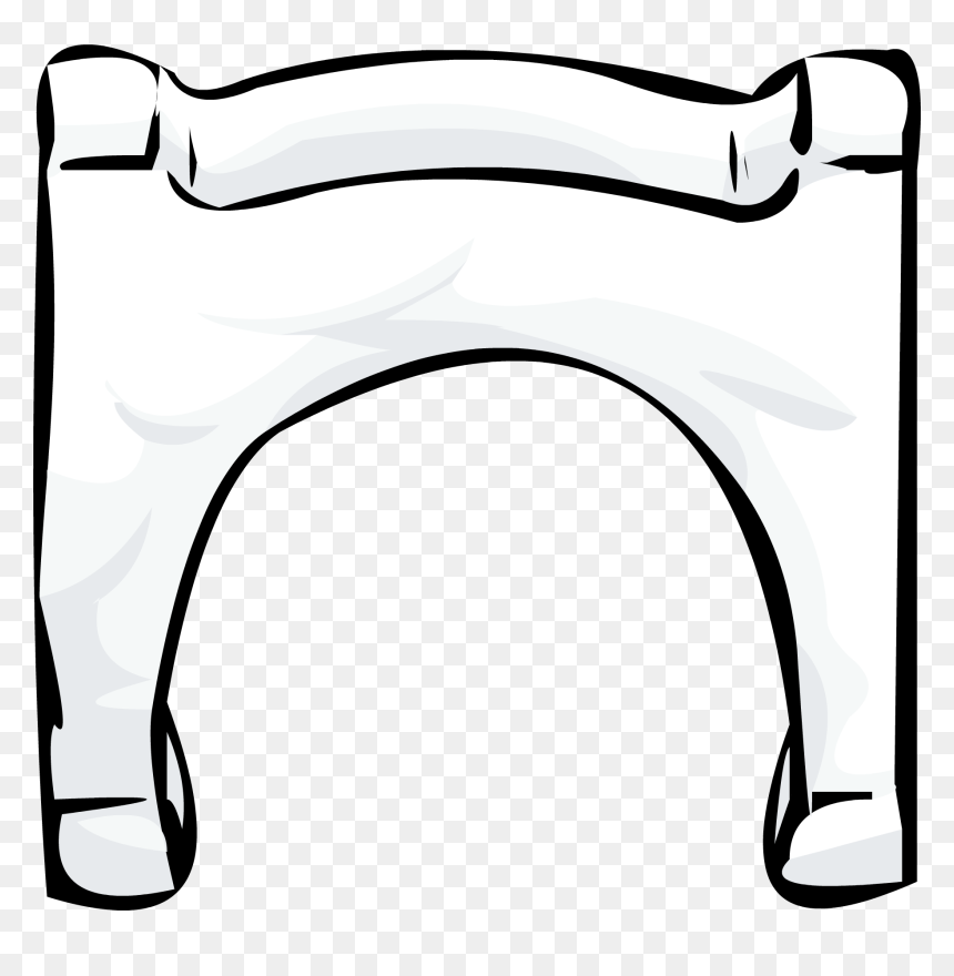 Club Penguin Rewritten Wiki - Snow Furniture Club Penguin, HD Png Download - arch png