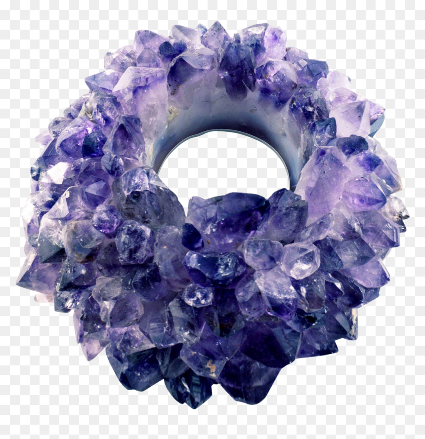 Amethyst Candle Holder Mosaic Jewelry - Amethyst, HD Png Download - amethyst png