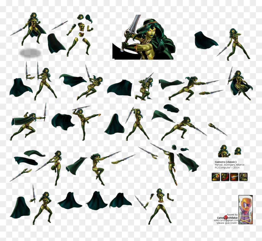 Click To View Full Size - Marvel Avengers Alliance Gamora, HD Png Download - gamora png
