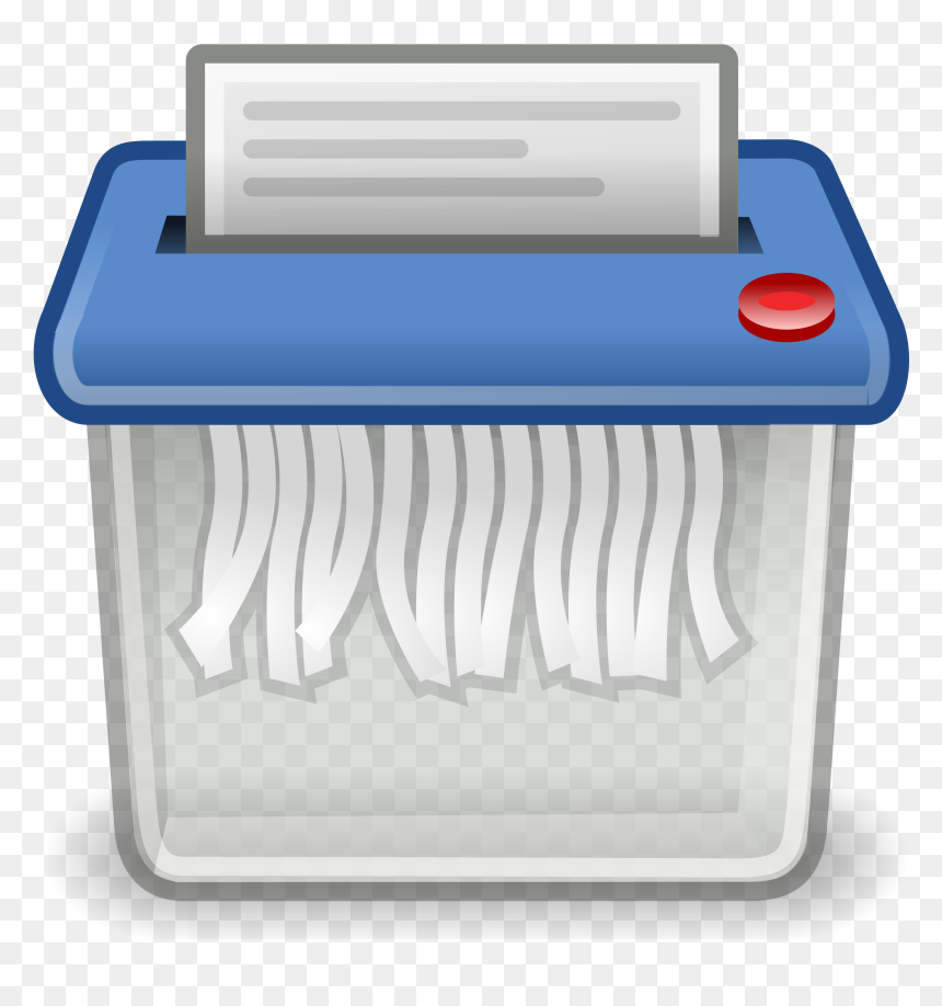 Paper Shredder Clipart, HD Png Download - trash bin png