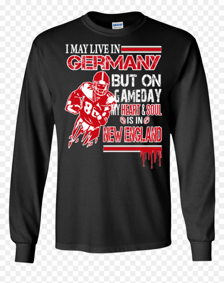 New England Patriots Shirts May Live In Germany But - Ugly Sweater Christmas Cocaine, HD Png Download - new england patriots png