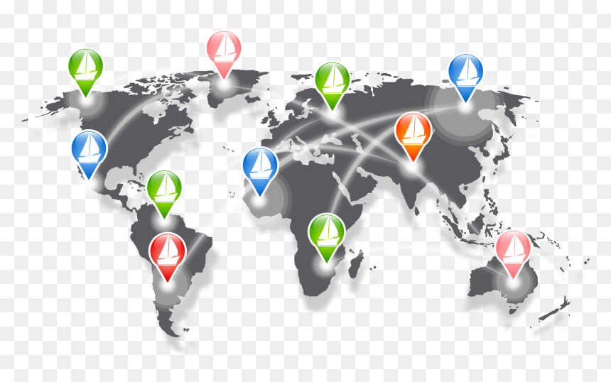 Map Of Polio Cases, HD Png Download - world map vector png