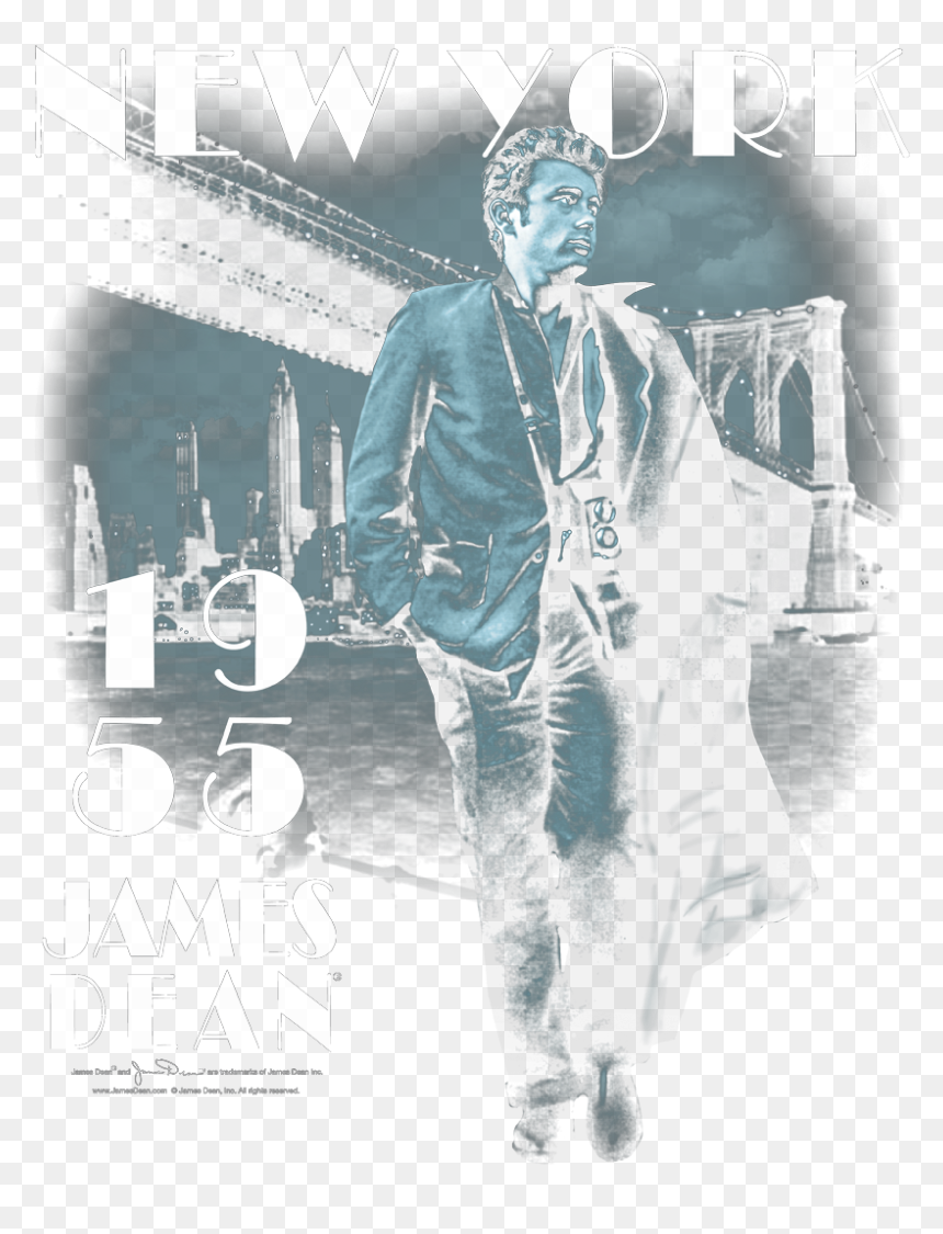 James Dean Brooklyn Bridge Women"s T-shirt - Poster, HD Png Download - brooklyn bridge png