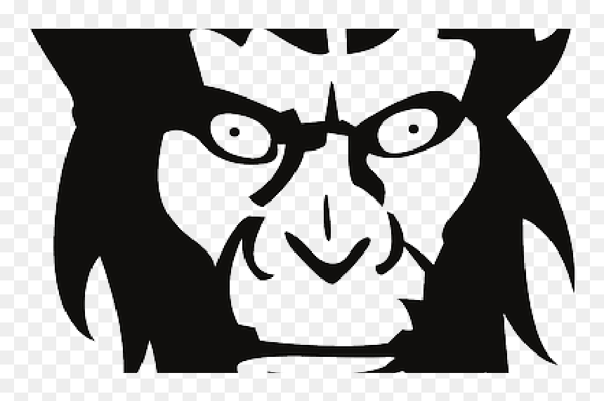 Monkey, Face, Animal, Creepy, Fur, Serious Public Domain - Monkey, HD Png Download - creepy face png