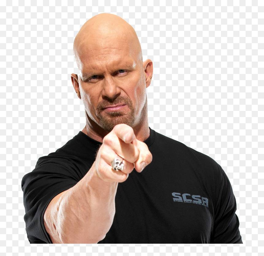 Download Steve Austin Png Picture - Stone Cold Steve Austin Pointing, Transparent Png - steve png