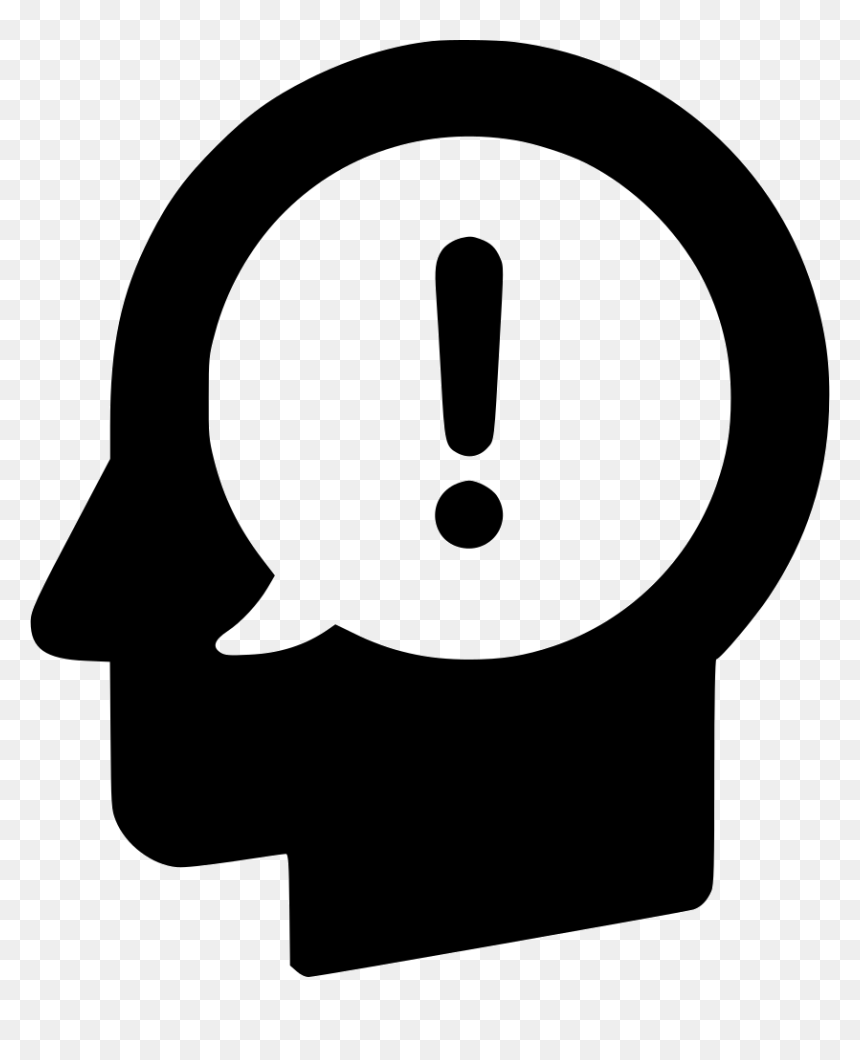 Transparent Idea Icon Png - Head Idea Icon Png, Png Download - error png