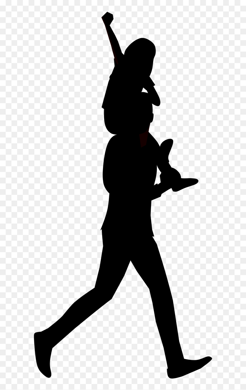 Father And Daughter Silhouette, HD Png Download - father png