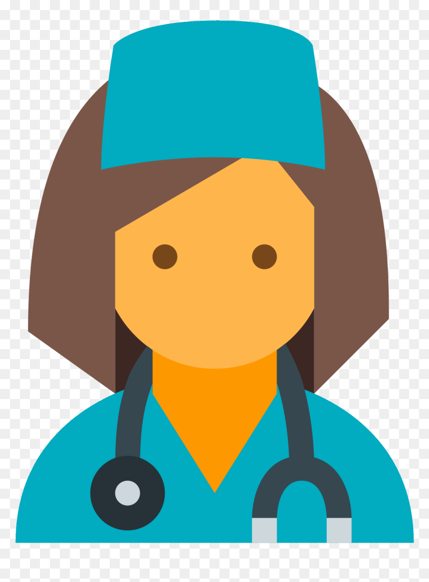 Clean Vector Female - Vector Doctor Icon Png, Transparent Png - female icon png