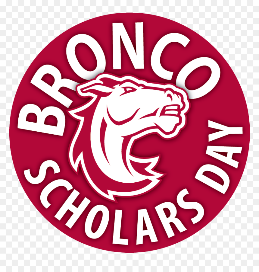 Bronco Scholars Day Graphic - Emblem, HD Png Download - broncos png