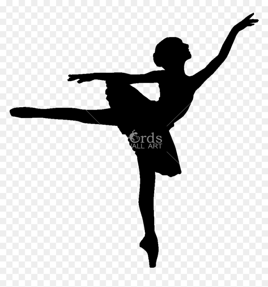 Ballet Dancer Drawing Silhouette - Danseuse Classique Dessin Noir, HD Png Download - ballet png