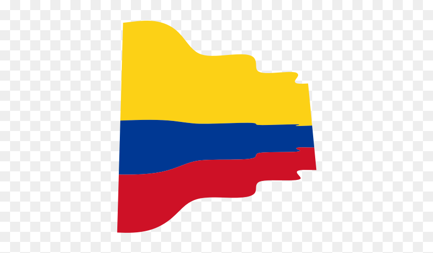 Colombian Flag Wavy - Flag, HD Png Download - colombia flag png