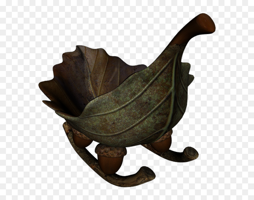 Leaf Sleigh Png By Mysticmorning - Bronze Sculpture, Transparent Png - sleigh png