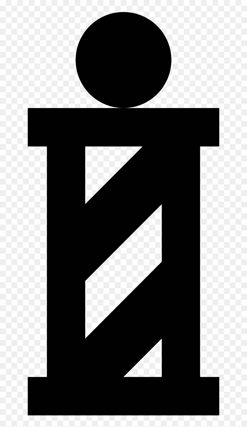 The Classic Image Of A Two-dimensional Barber Pole - Sign, HD Png Download - barber png
