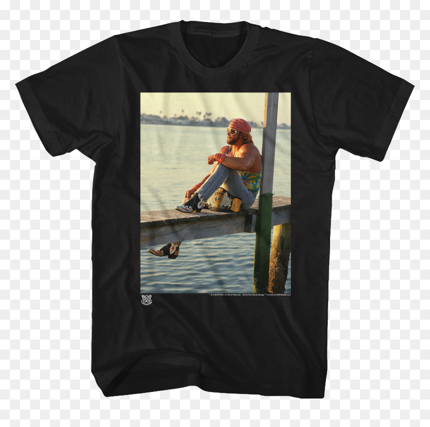 Champion"s Reflection Macho Man Randy Savage T-shirt - Kurt Cobain Face Shirt, HD Png Download - macho man png