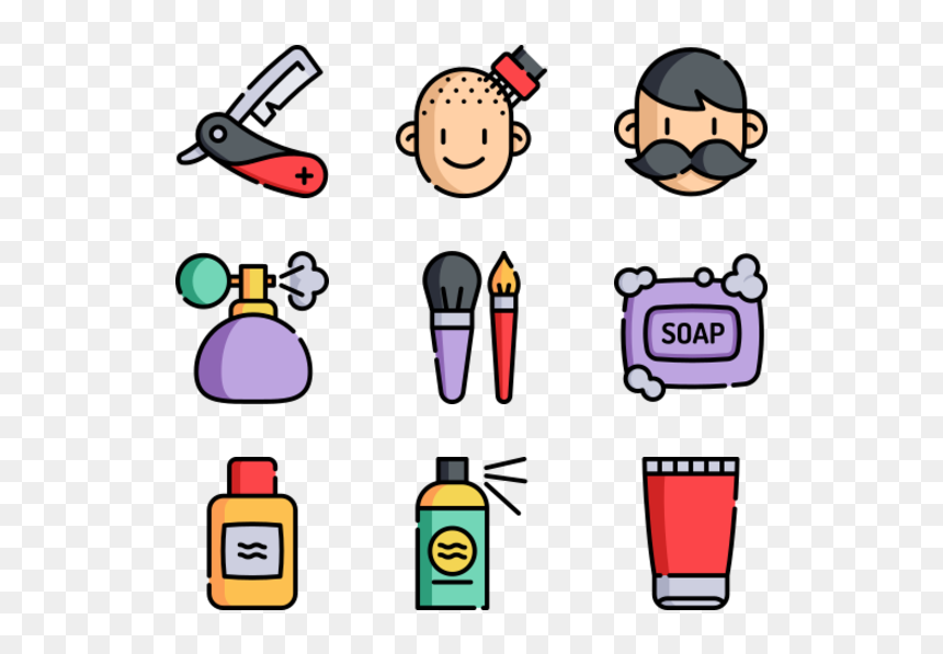 Cartoon Fruits And Vegetables Png, Transparent Png - barber png