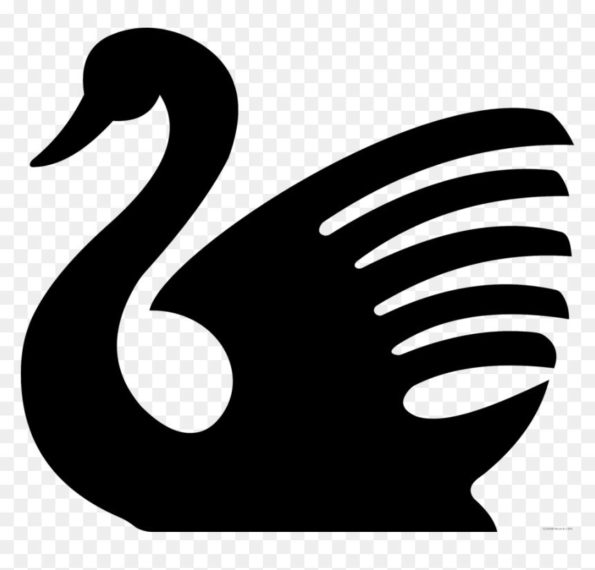 Bcash Black Swan - Transparent Swan Silhouette Png, Png Download - swan png