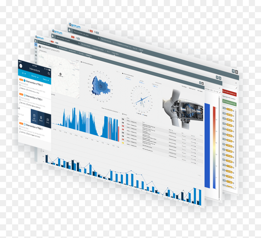 Wind Farm Monitoring Cloud, HD Png Download - wind turbine png