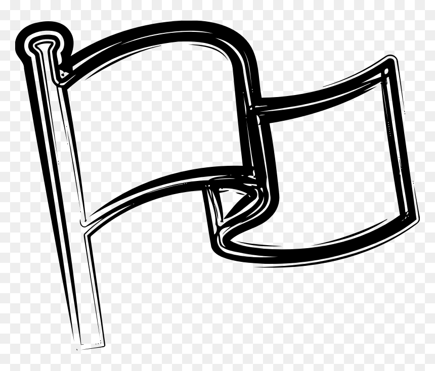 Sketched Flag - Flag, HD Png Download - golf flag png