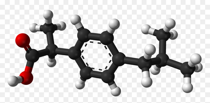 Ibuprofen 3d Balls - Ibuprofen Enantiomers, HD Png Download - balls png
