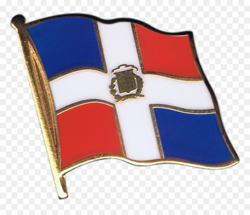 Dominican Republic Flag Pin, Badge - Honduras Flag Drawing Easy, HD Png Download - dominican republic flag png