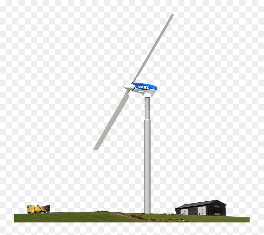 Wes Windturbine Technology Small - Wind Turbine, HD Png Download - wind turbine png