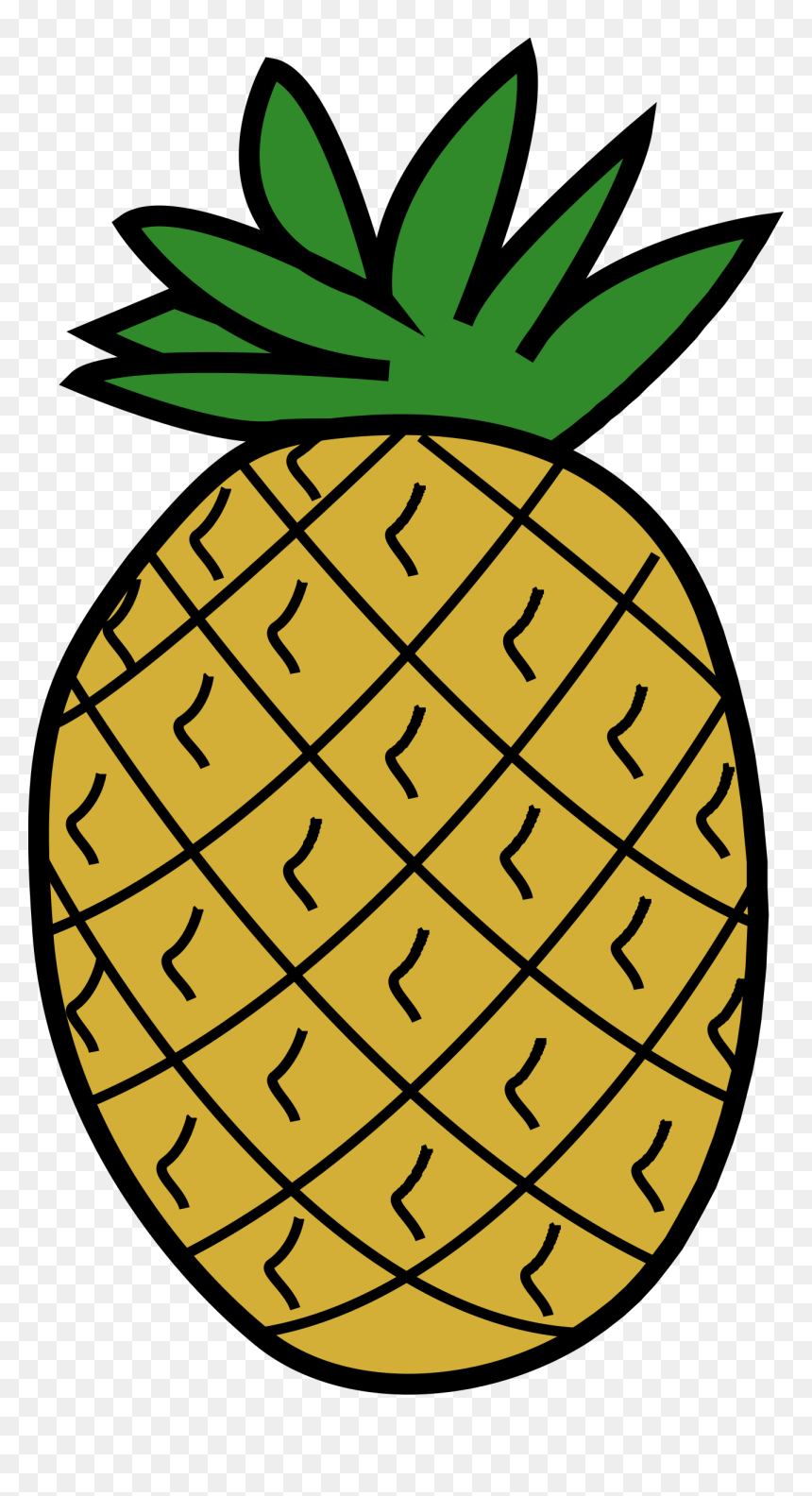 Pineapple 3 Clip Arts - Clipart Of A Pineapple, HD Png Download - pineapple clipart png