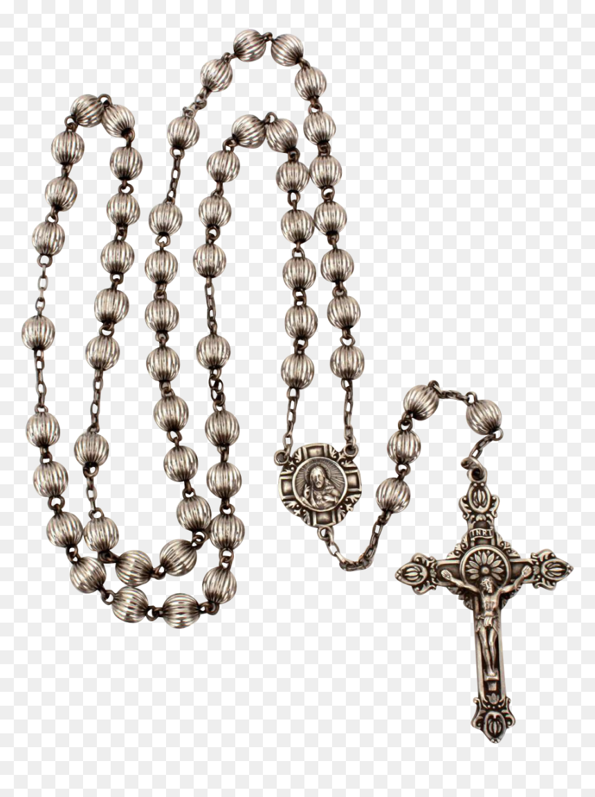 Sterling Hill Mark Rosary With Sterling Crucifix & - Clipart Rosary Transparent Background, HD Png Download - rosary png