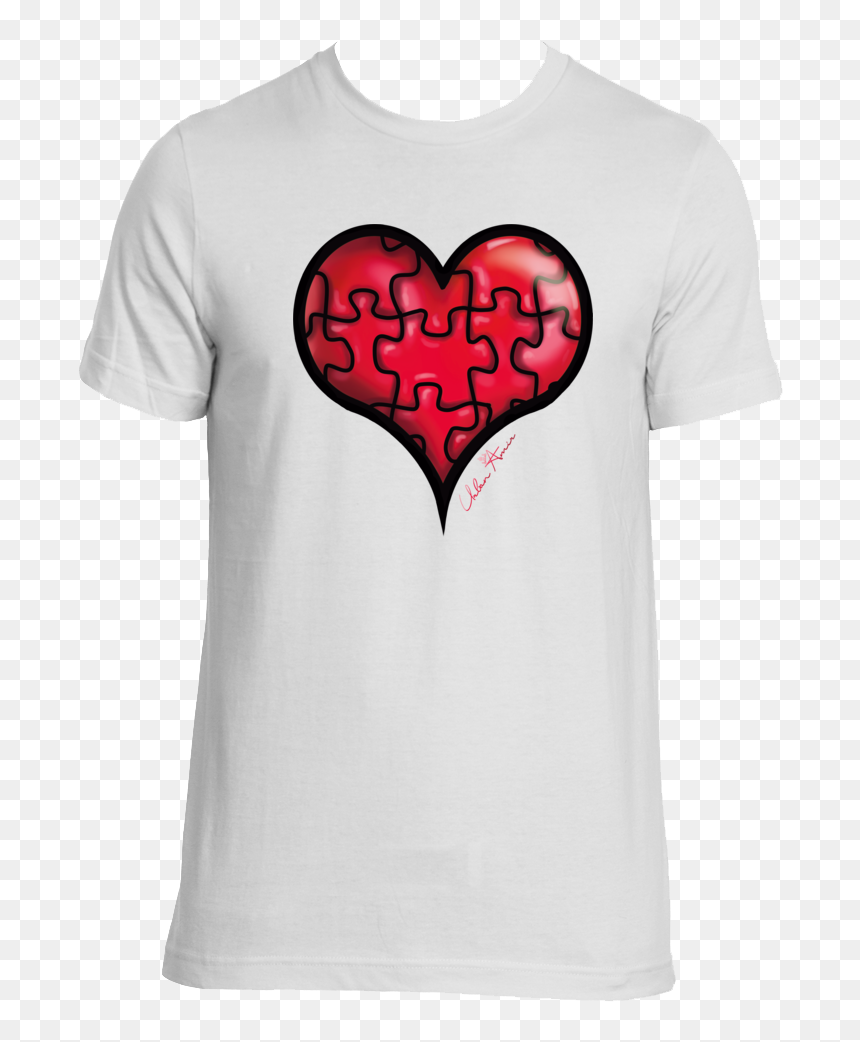 T-shirt With A Heart Png Image Background - T-shirt, Transparent Png - heart png images with transparent background