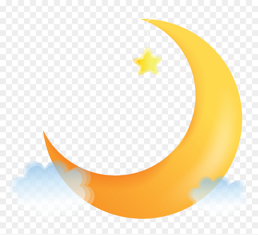 Crescent Moon Illustration - Moon Png, Transparent Png - crescent png