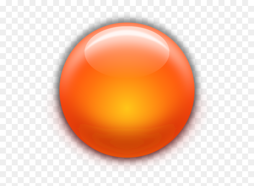 Orange Jewel - Orange Sphere Clipart, HD Png Download - glowing orb png