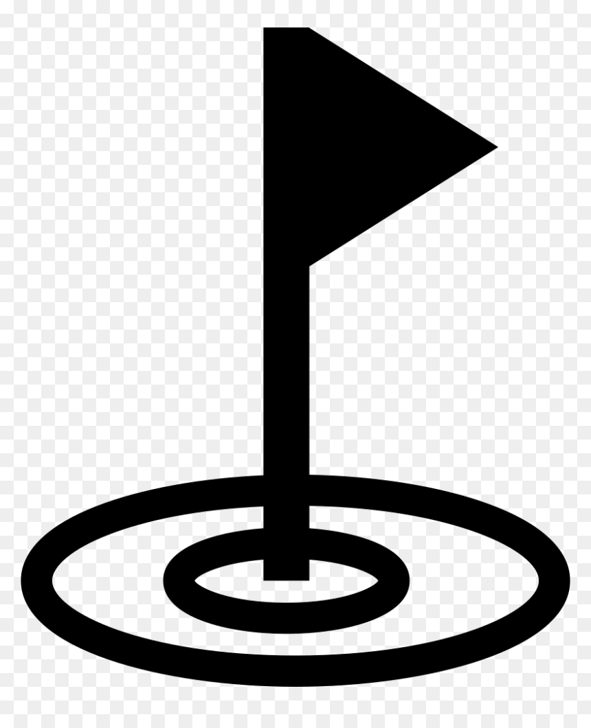 Golf Hole And Flag, HD Png Download - golf flag png