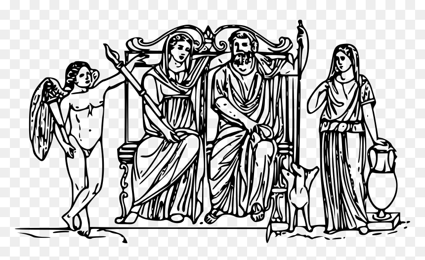 Hades And Persephone Clip Arts - Ancient Greece King And Queen, HD Png Download - hades png