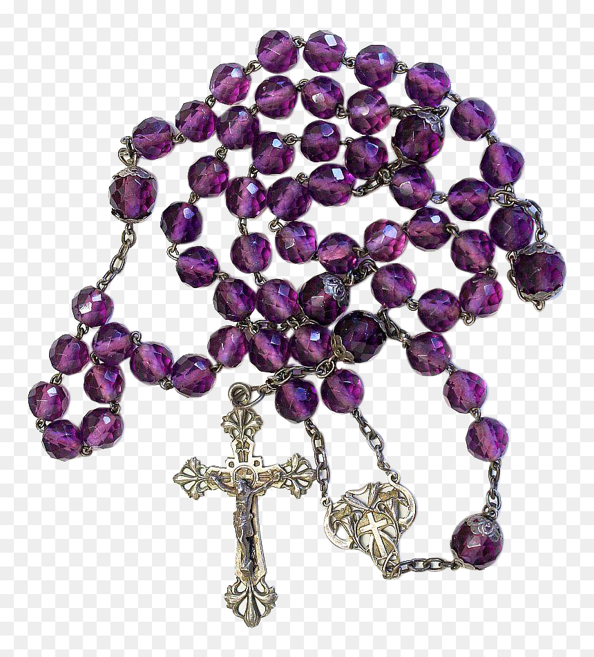 Rosary Png Purple, Transparent Png - rosary png