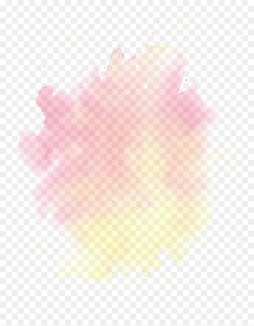The Tulip Token Ico Home - Pink Yellow Watercolor Png, Transparent Png - pink watercolor png