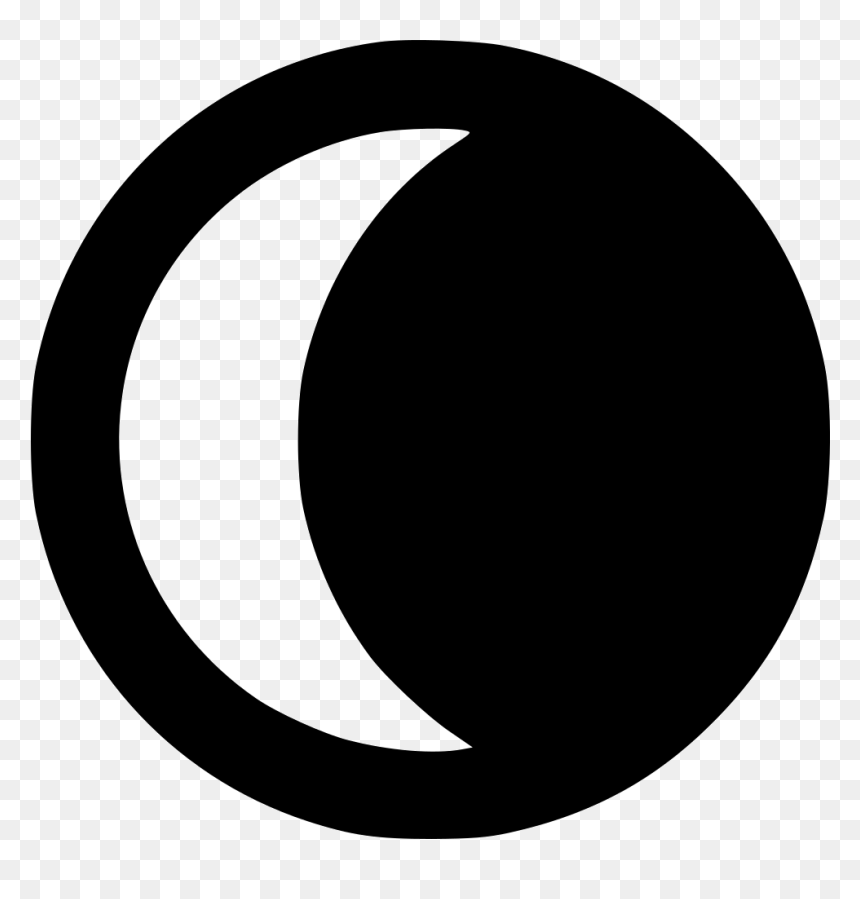 Moon Waning Crescent - Circle, HD Png Download - crescent png