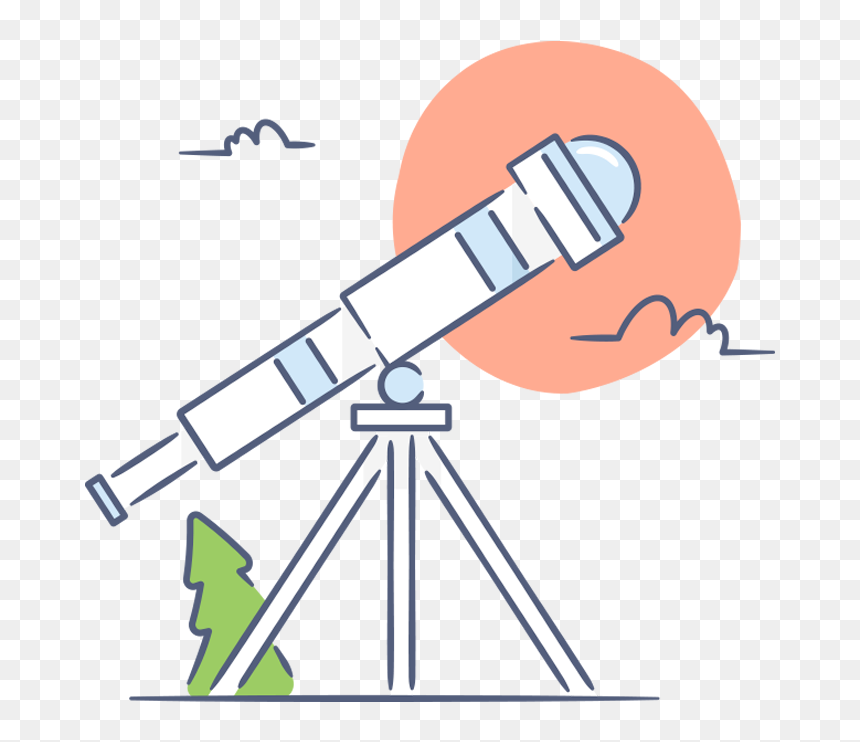 Illustration Of A Telescope, HD Png Download - telescope png