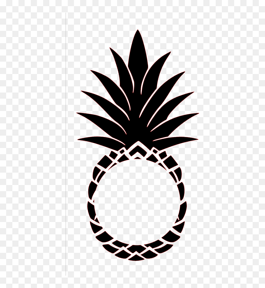 Pineapple Monogram Png - Golden Pineapple, Transparent Png - pineapple clipart png