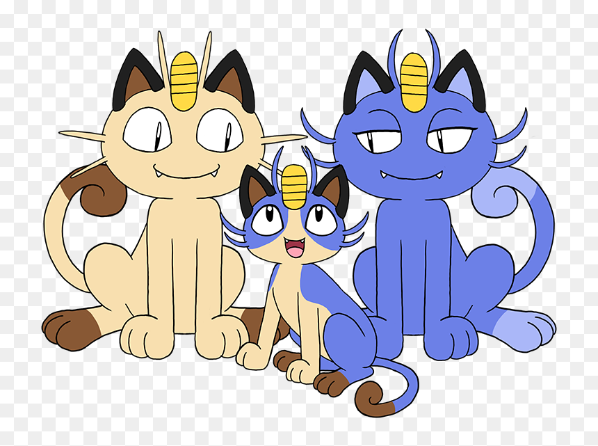 I Wanna Breed A Kanto Meowth With An Alola Meowth So - Meowth X Alolan Meowth, HD Png Download - meowth png