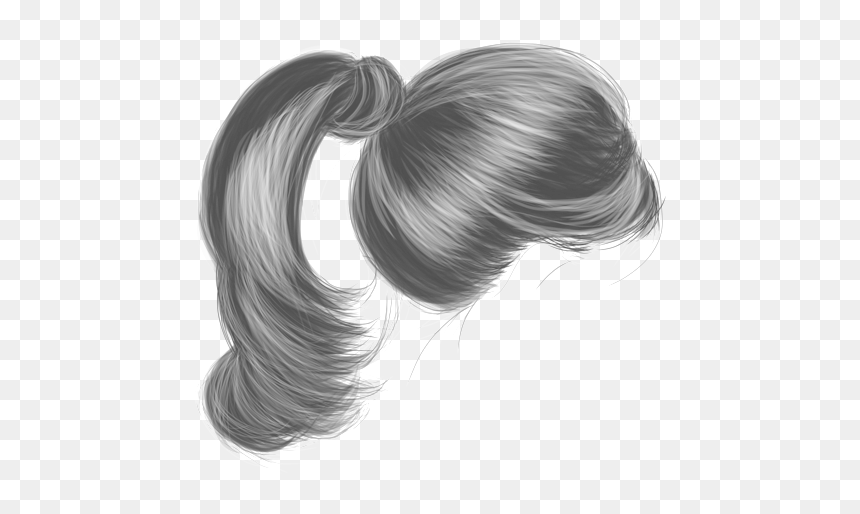 Ponytail Png & Free Ponytail Transparent Images - Black Ponytail Hair Png, Png Download - ponytail png