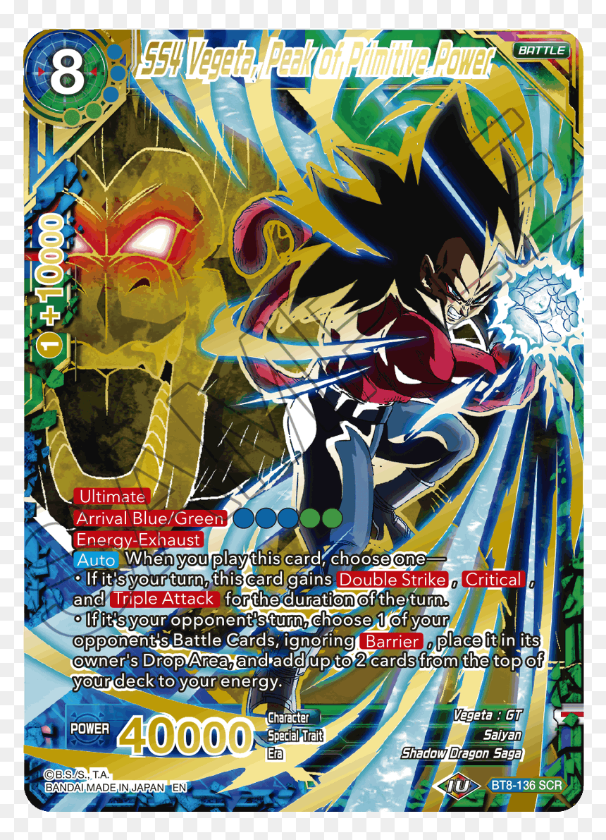 Ss4 Vegeta Peak Of Primitive Power, HD Png Download - dbz aura png